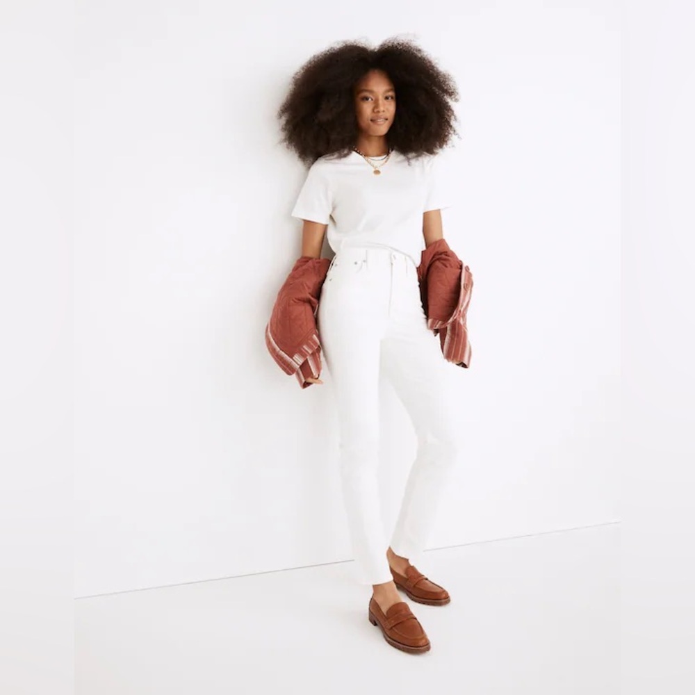 Madewell High-Rise White Slim Women’s Jeans